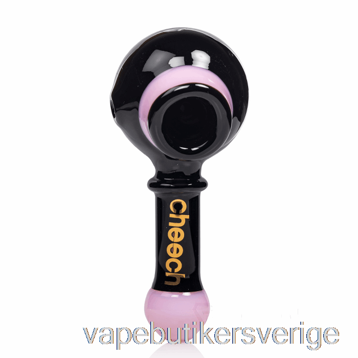 Vape Sverige Cheech Glas Dubbel Sked Pipe Svart/rosa